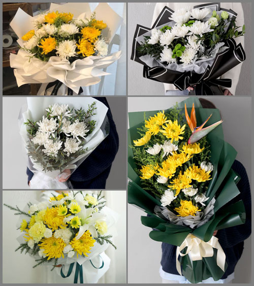 山东菏泽牡丹区王浩屯镇龙王冯村白事花束代送